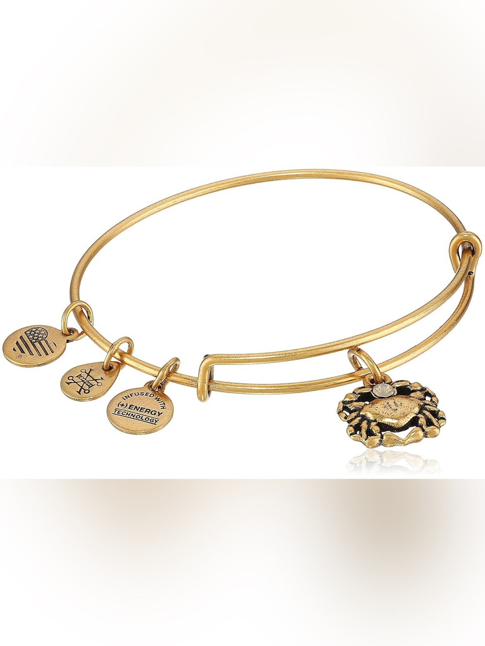 Alex and Ani "Crab II" Expandable Wire Bangle